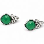 Sterling Silver Gemstone Drop Earrings